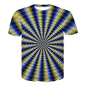 Men's 2XL Yellow & Blue Optical Illusion Shirt